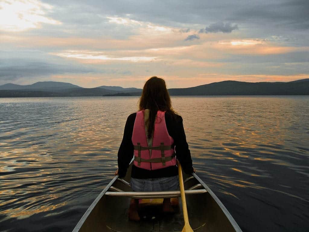 Lago Rangeley, em Maine, Estados Unidos