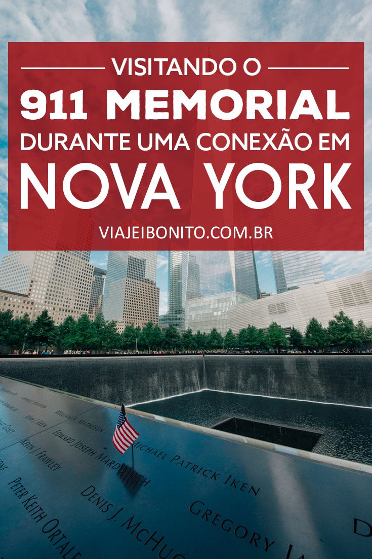 Visitando o 911 Memorial em Nova York durante uma conexão. Veja como chegar ao Memorial do 11 de setembro a partir do Aeroporto JFK de metrô. Créditos: Emanuele Bresciani / Fonte: Unsplash