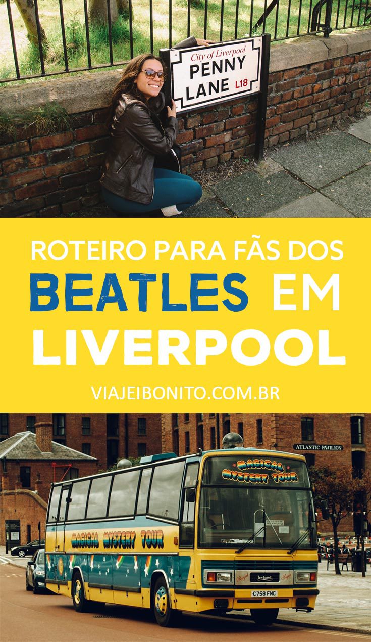 Roteiro em Liverpool para fãs de Beatles. Casas dos Beatles; Albert Dock; Beatles Story; Yellow Submarine; Magical Mystery Tour; Penny Lane; Strawberry Fields; Cavern Club e muito mais. Créditos: Gisele Rocha