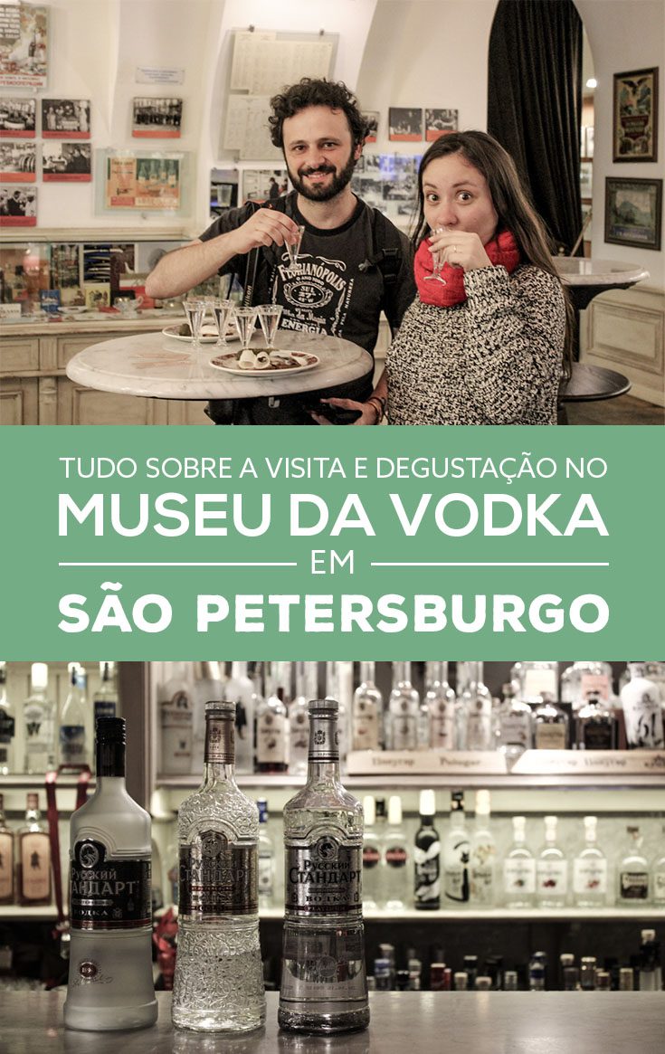 Relato sobre a visita com direito a degustação no Museu da Vodka, em São Petersburgo, Rússia. Créditos: Viajei Bonito