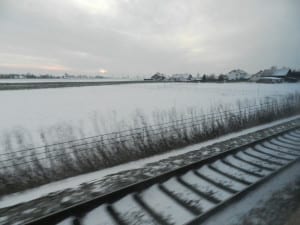 Viajando de trem pela Áustria
