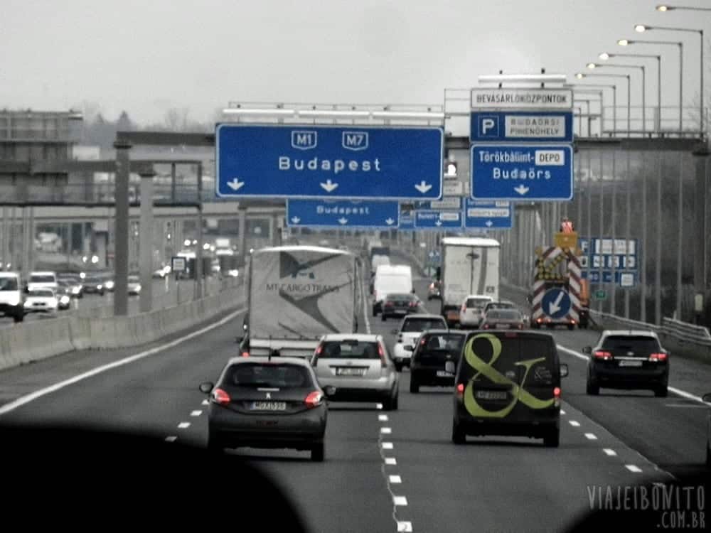 Rodovia que vai de Bratislava à Budapeste, Hungria