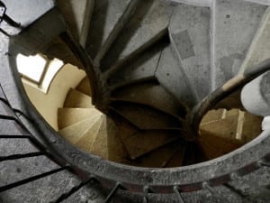 Double Spiral Staircase em Graz, Áustria