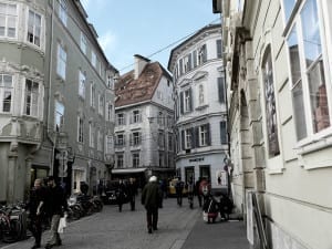 Rua de Graz, na Áustria