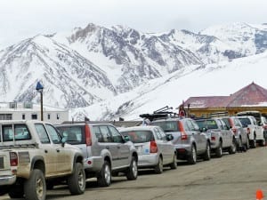 Entrada da estação de esqui El Colorado, Chile
