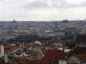 Vista de Praga, República Tcheca, tirada do Castelo