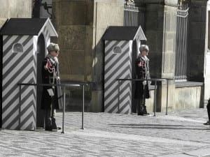 Cerimônia de Troca da Guarda, no Castelo de Praga, República Tcheca