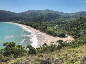 Vista do mirante da trilha da Praia do Sono