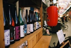Garrafas de Saquê, bebida típica do Japão
