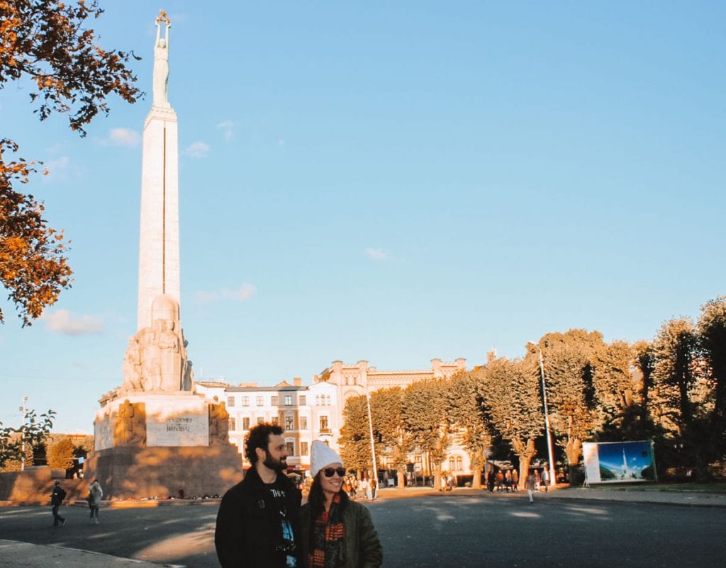 Monumento da Liberdade em Riga, capital da Letônia