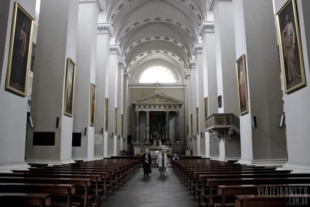 Interior da Catedral de Vilnius, Lituânia