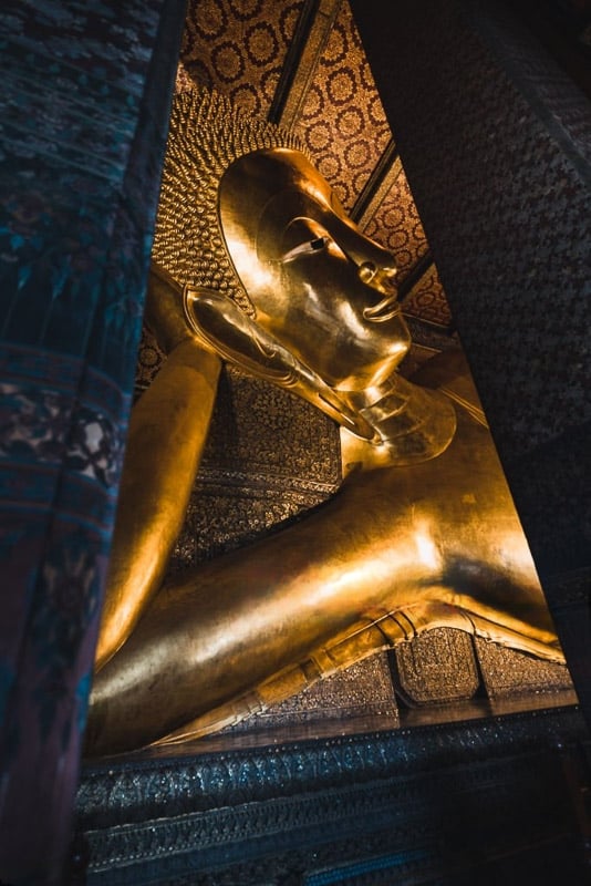 Cabeça Buda Reclinado em Bangkok