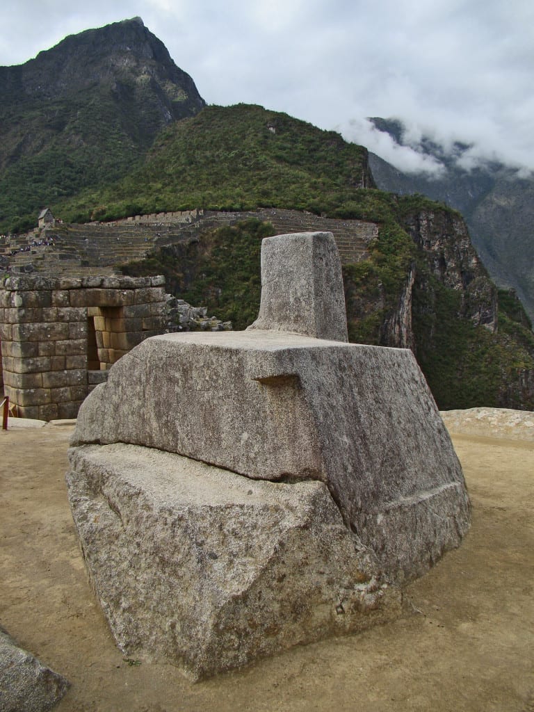 Observatório astronômico Intihuatana, em Machu Picchu, no Peru