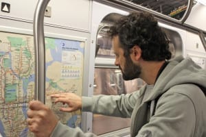 De olho no mapa do metrô de Nova York