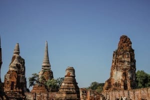 Wat Mahathat em Ayutthaya, Tailândia