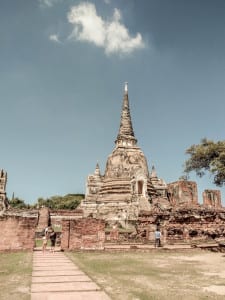 Wat Phra Si Sanphet em Ayutthaya, Tailândia