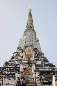 Wat Phukhao Thong em Ayutthaya, Tailândia