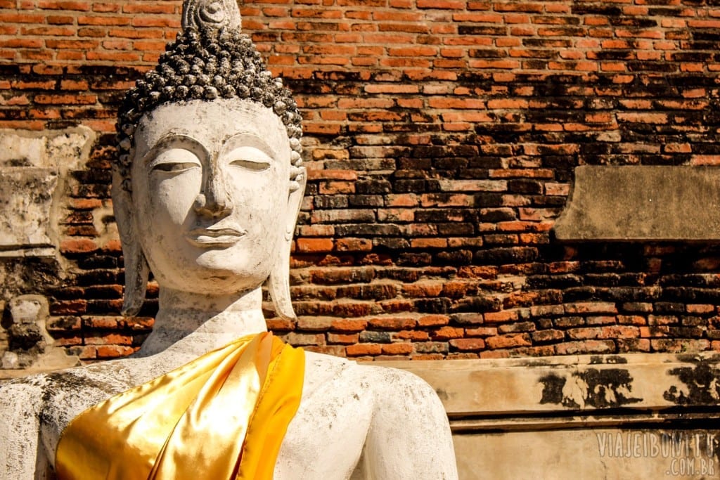 Wat Yai Chai Mongkhon em Ayutthaya, Tailândia
