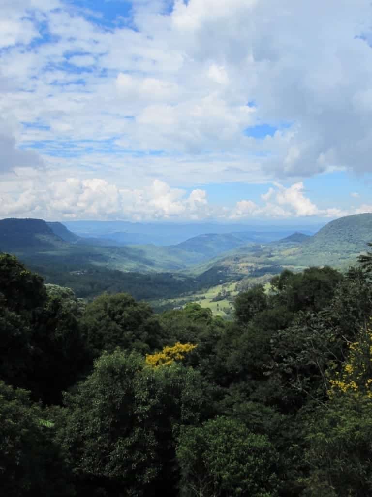 Vista do Vale do Quilombo, em Gramado, Rio Grande do Sul, Brasil.