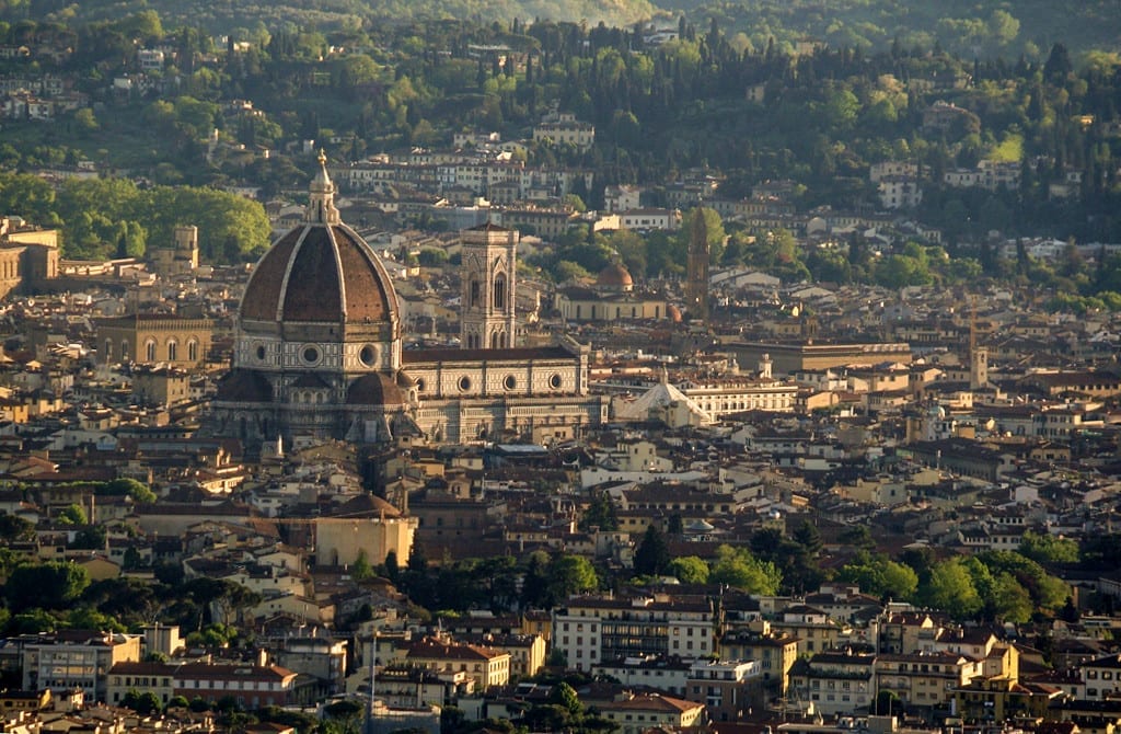 Vista da cidade de Florença a partir de Fiesole
