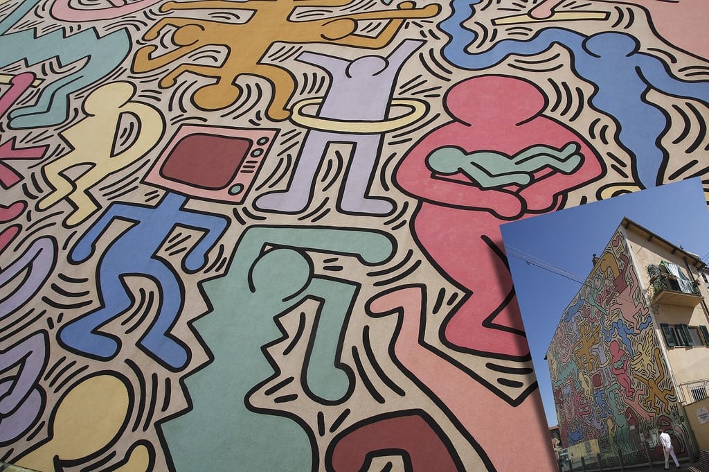 Murale Tuttomondo do artista Keith Haring