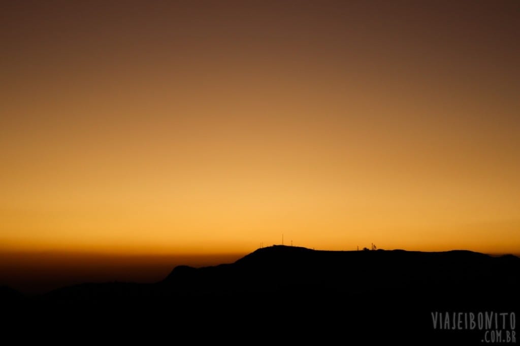 Pôr do sol na Serra de Ouro Branco, Minas Gerais