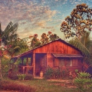 Ficar em uma casinha no meio do mato no Suriname