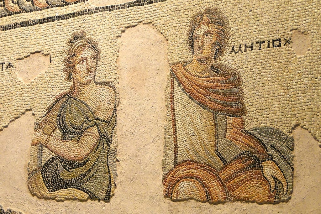 Mosaico romano do século II ou III, pertencente ao Museu de Mosaicos de Zeugma, em Gaziantep, Turquia