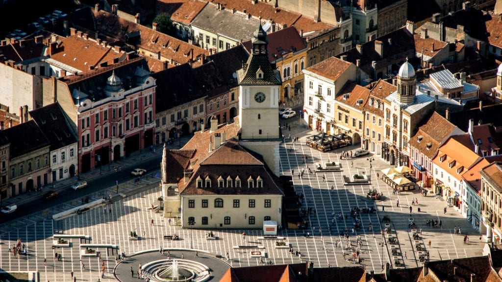 Centro antigo de Brașov, Romênia