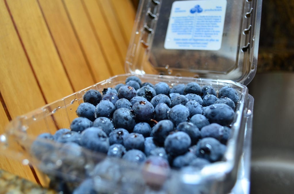 Caixinha de blueberry, saudável e barata