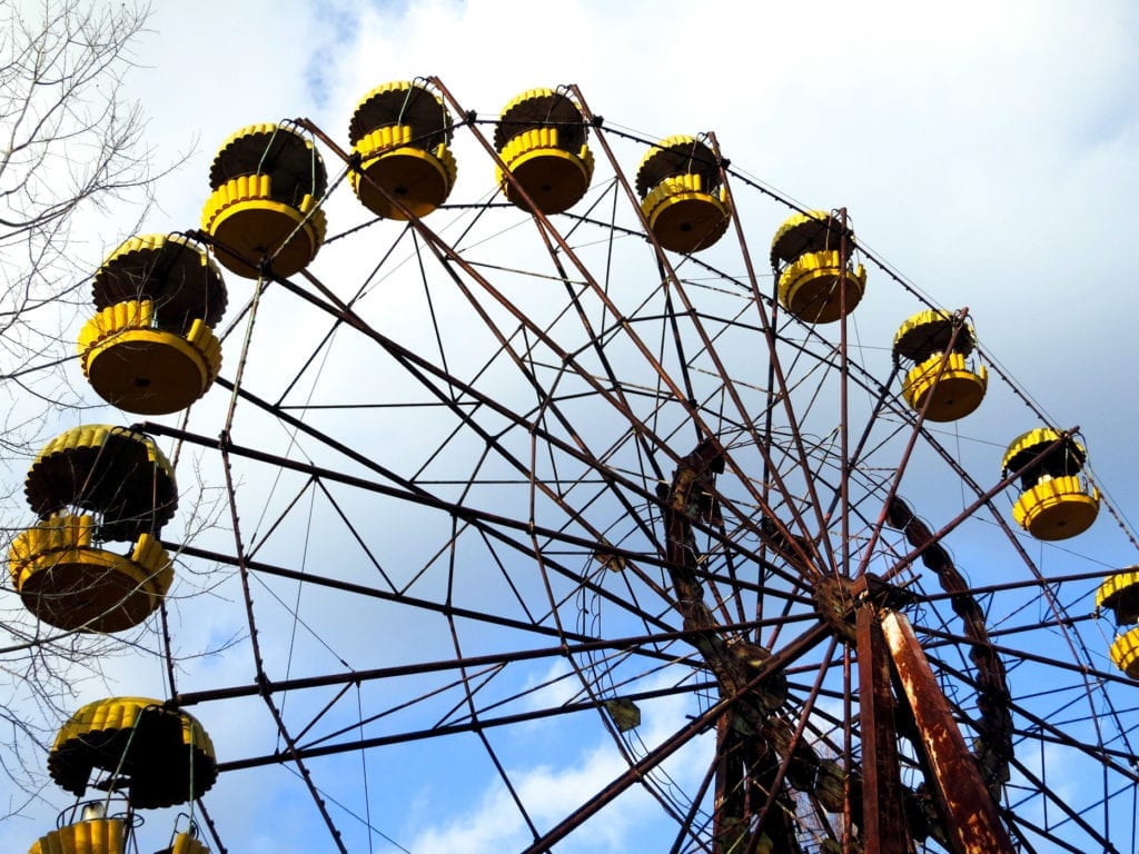 Antiga roda gigante em Pripyat
