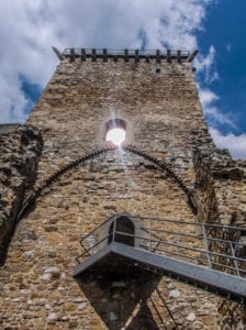 Torre do Castelo Diòsgyör, em Miskolc, Hungria