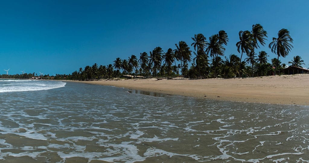 A praia de Icaraí de Amontada é uma das praias desertas do nordeste brasileiro