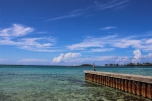 Junkanoo Beach é uma das praias mais bonitas de Nassau, nas Bahamas