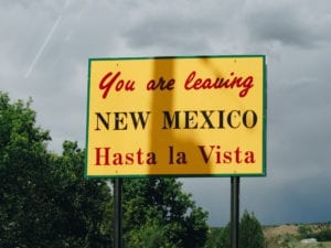 Hasta la vista, baby. Novo México. Estados Unidos