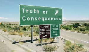 Verdade ou Consequência é uma cidade do Novo México, nos Estados Unidos