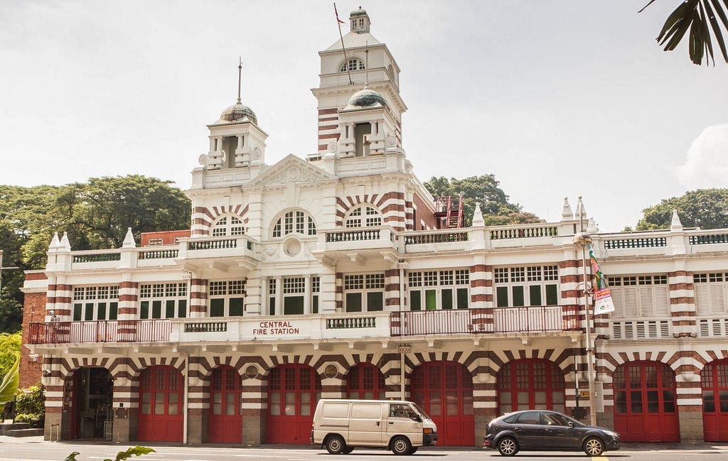 O edifício que abrigou o corpo de bombeiros de Singapura se tornou um museu