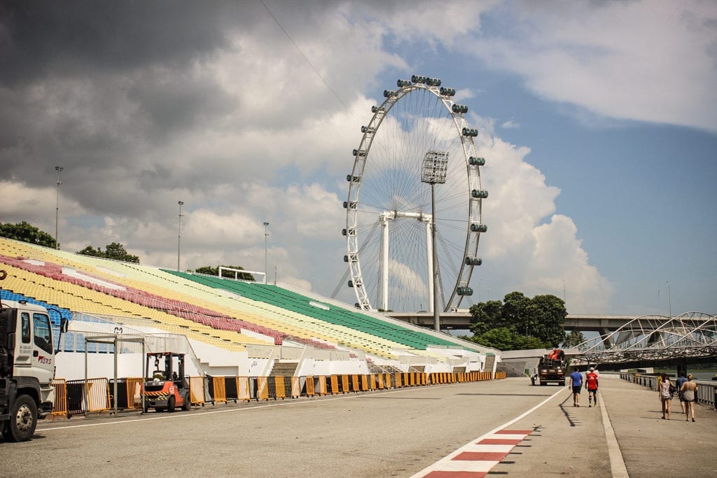Grand Prix de Singapura, onde anualmente ocorre uma das etapas do Grande Prêmio de Fórmula 1