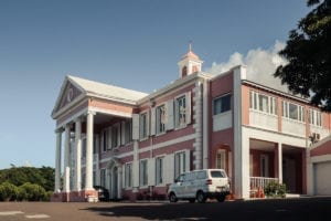 Government House em Nassau, residência oficial do Governador-Geral das Bahamas