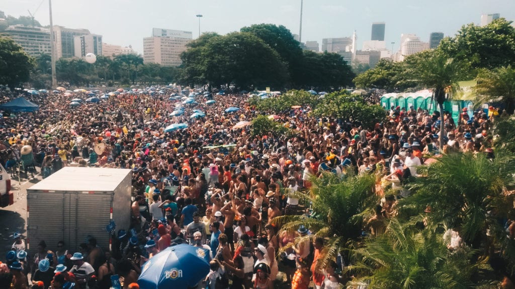 Bloco de Carnaval no Aterro do Flamengo, Rio de Janeiro