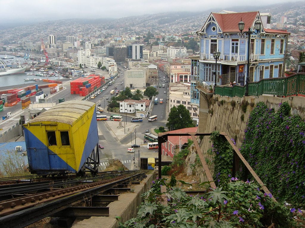 Funicular em Valparaíso, Chile