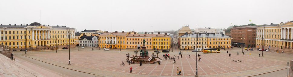 Praça do Senado, espaço importante de Helsinque, capital da Finlândia