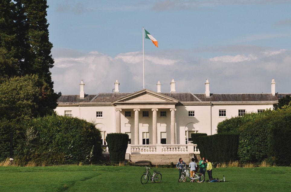 Casa do presidente da Irlanda no Phoenix Park, em Dublin