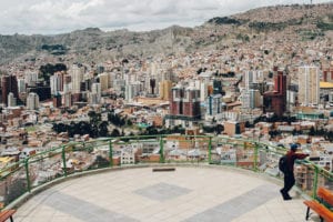 No Mirador Killi Killi é possível ter uma vista panorâmica da cidade de La Paz
