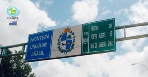 Cruzando a fronteira entre Brasil e Uruguai de ônibus