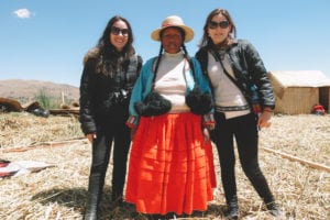 Na Ilha de Uros, a 7 quilômetros de Puno, Peru