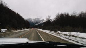 Estrada para Ushuaia, Argentina