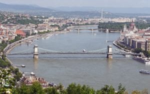 Rio Danúbio e a Ilha Margaret ao fundo, Budapeste