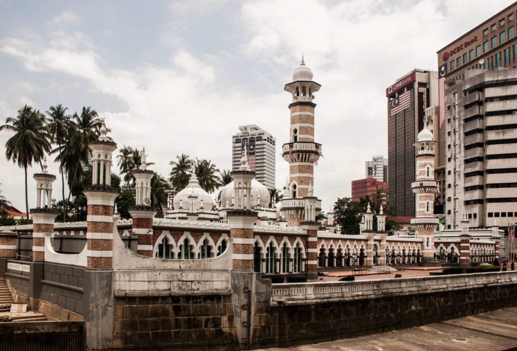 Masjid Jamek Sultan Abdul Samad, em Kuala Lumpur, Malásia