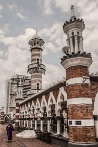 Mesquita Jamek, em Kuala Lumpur, Malásia